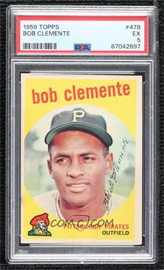 1959 Topps - [Base] #478 - Roberto Clemente (Called Bob On Card) [PSA 5 EX]