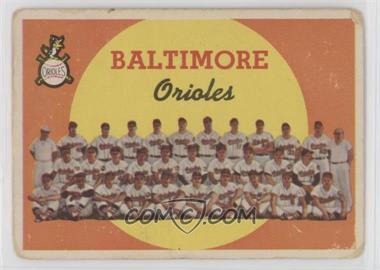 1959 Topps - [Base] #48 - First Series Checklist - Baltimore Orioles