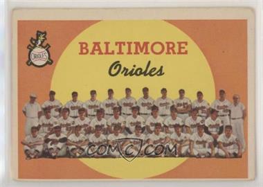 1959 Topps - [Base] #48 - First Series Checklist - Baltimore Orioles