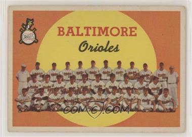 1959 Topps - [Base] #48 - First Series Checklist - Baltimore Orioles