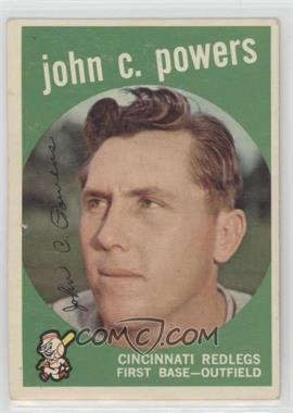 1959 Topps - [Base] #489 - John Powers [Good to VG‑EX]