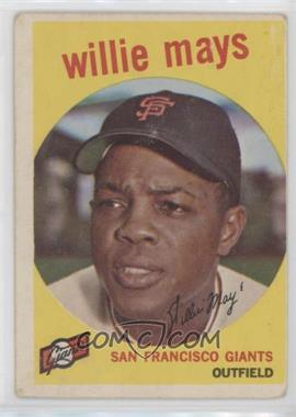 1959 Topps - [Base] #50 - Willie Mays [Poor to Fair]