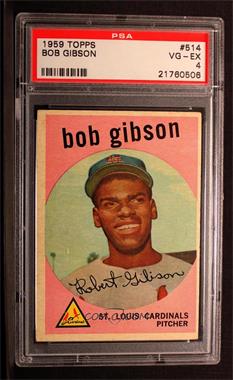 1959 Topps - [Base] #514 - High # - Bob Gibson [PSA 4 VG‑EX]