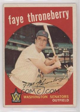 1959 Topps - [Base] #534 - High # - Faye Throneberry [Good to VG‑EX]