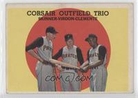 High # - Corsair Outfield Trio (Bob Skinner, Bill Virdon, Roberto Clemente) [Go…