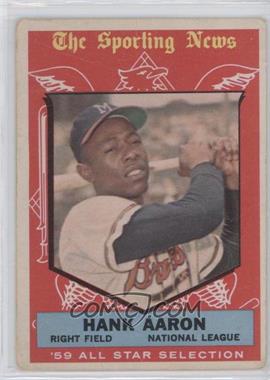 1959 Topps - [Base] #561 - High # - Hank Aaron [Good to VG‑EX]