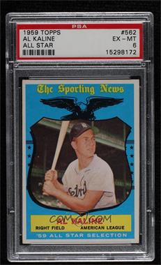 1959 Topps - [Base] #562 - High # - Al Kaline [PSA 6 EX‑MT]