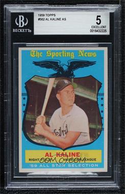 1959 Topps - [Base] #562 - High # - Al Kaline [BGS 5 EXCELLENT]