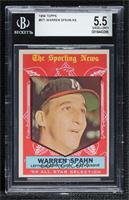 High # - Warren Spahn [BGS 5.5 EXCELLENT+]