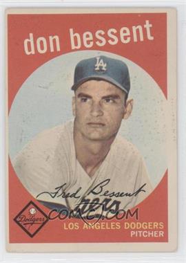 1959 Topps - [Base] #71 - Don Bessent [Good to VG‑EX]