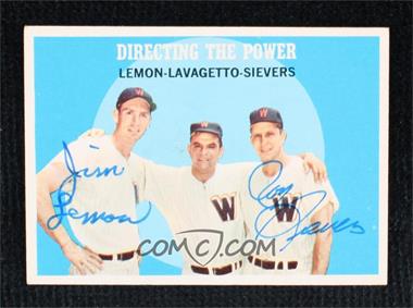 1959 Topps - [Base] #74 - Directing the Power (Jim Lemon, Cookie Lavagetto, Roy Sievers) [JSA Certified COA Sticker]