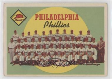 1959 Topps - [Base] #8 - First Series Checklist - Philadelphia Phillies [Poor to Fair]