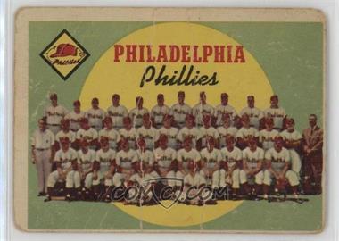 1959 Topps - [Base] #8 - First Series Checklist - Philadelphia Phillies [Poor to Fair]