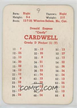 1960 APBA Baseball 1959 Season - [Base] #_DOCA - Don Cardwell [Poor to Fair]