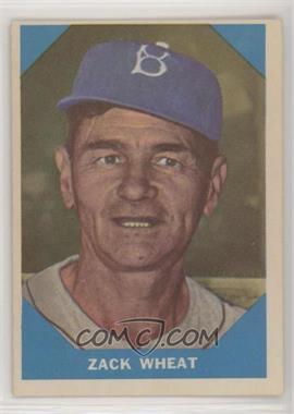 1960 Fleer Baseball Greats - [Base] #12 - Zack Wheat