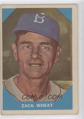 1960 Fleer Baseball Greats - [Base] #12 - Zack Wheat
