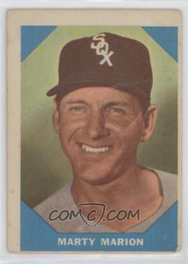 1960 Fleer Baseball Greats - [Base] #19 - Marty Marion [Poor to Fair]