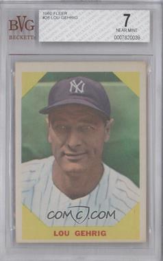 1960 Fleer Baseball Greats - [Base] #28 - Lou Gehrig [BVG 7 NEAR MINT]