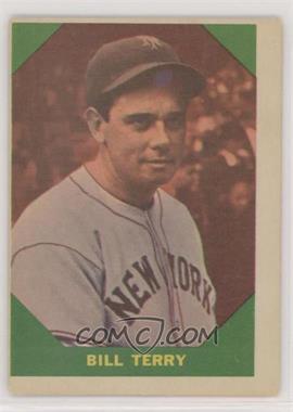 1960 Fleer Baseball Greats - [Base] #52 - Bill Terry [Poor to Fair]