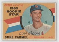 Sport Magazine 1960 Rookie Star - Duke Carmel [Good to VG‑EX]