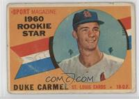 Sport Magazine 1960 Rookie Star - Duke Carmel [Poor to Fair]