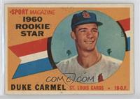 Sport Magazine 1960 Rookie Star - Duke Carmel [Good to VG‑EX]