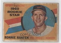 Sport Magazine 1960 Rookie Star - Ron Hansen [COMC RCR Poor]