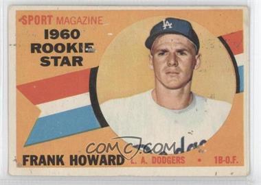 1960 Topps - [Base] #132 - Sport Magazine 1960 Rookie Star - Frank Howard [Poor to Fair]