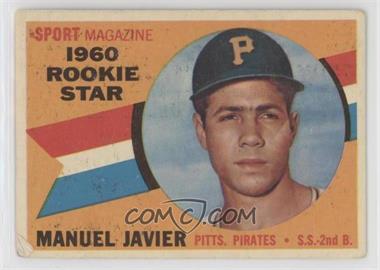 1960 Topps - [Base] #133 - Sport Magazine 1960 Rookie Star - Manuel Javier [Good to VG‑EX]