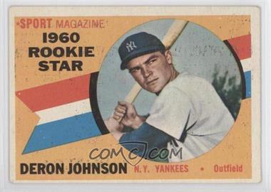 1960 Topps - [Base] #134 - Sport Magazine 1960 Rookie Star - Deron Johnson [Noted]