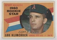 Sport Magazine 1960 Rookie Star - Lou Klimchock [Poor to Fair]