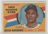 Sport Magazine 1960 Rookie Star - Julio Navarro [Good to VG‑EX]