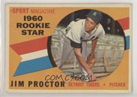 Sport Magazine 1960 Rookie Star - Jim Proctor [Good to VG‑EX]