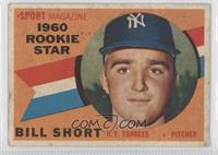 Sport Magazine 1960 Rookie Star - Bill Short [Good to VG‑EX]