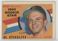 Sport Magazine 1960 Rookie Star - Al Stieglitz [COMC RCR Poor]