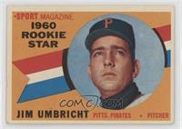 Sport Magazine 1960 Rookie Star - Jim Umbricht [Poor to Fair]