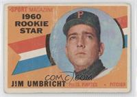 Sport Magazine 1960 Rookie Star - Jim Umbricht [Good to VG‑EX]