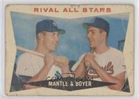 Rival All-Stars (Mickey Mantle, Ken Boyer) [Good to VG‑EX]