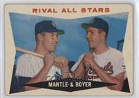 Rival All-Stars (Mickey Mantle, Ken Boyer) [Good to VG‑EX]