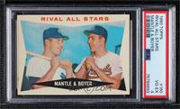 Rival All-Stars (Mickey Mantle, Ken Boyer) [PSA 4 VG‑EX]