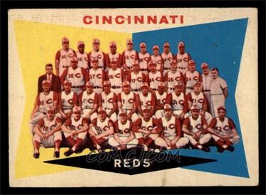 1960 Topps - [Base] #164 - 2nd Series Checklist - Cincinnati Reds [FAIR]