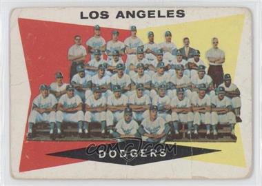 1960 Topps - [Base] #18 - 1st Series Checklist - Los Angeles Dodgers [Poor to Fair]