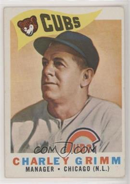 1960 Topps - [Base] #217 - Charlie Grimm [Good to VG‑EX]