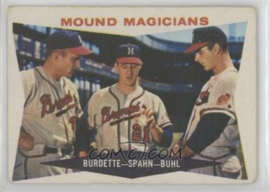 1960 Topps - [Base] #230 - Mound Magicians (Lou Burdette, Warren Spahn, Bob Buhl) [Good to VG‑EX]