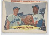 Dodger Backstops (Joe Pignatano, John Roseboro) [COMC RCR Poor]