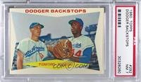 Dodger Backstops (Joe Pignatano, John Roseboro) [PSA 7 NM]