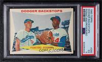 Dodger Backstops (Joe Pignatano, John Roseboro) [PSA 5 EX]