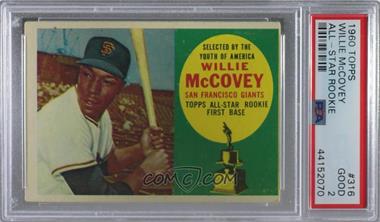 1960 Topps - [Base] #316 - Topps All-Star Rookie - Willie McCovey [PSA 2 GOOD]