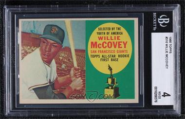 1960 Topps - [Base] #316 - Topps All-Star Rookie - Willie McCovey [BGS 4 VG‑EX]