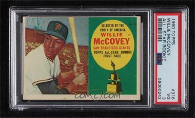 1960 Topps - [Base] #316 - Topps All-Star Rookie - Willie McCovey [PSA 3 VG]